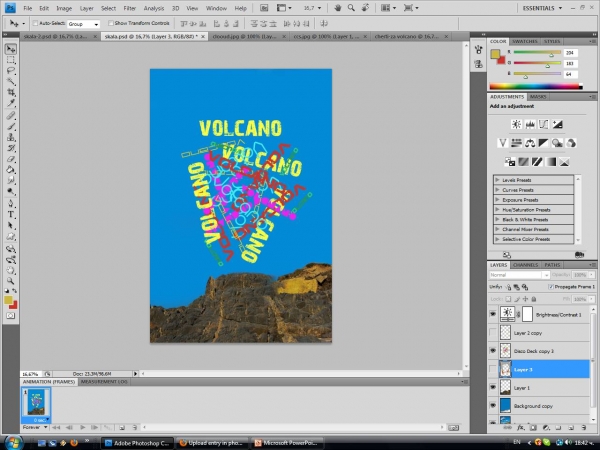 Creation of Volcano: Step 2